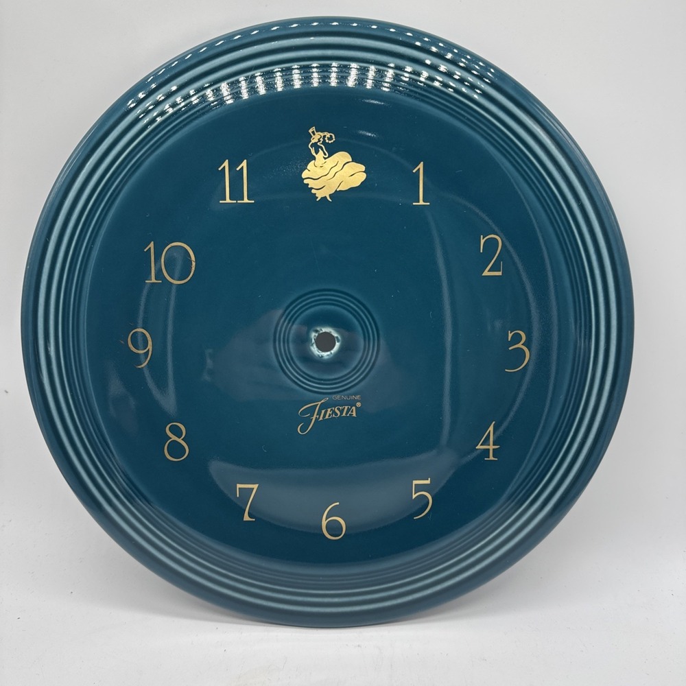 Rare FIESTA Juniper Wall Kitchen Clock Plate Battery Operated-10" no Clock Mech